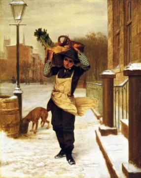 Delivery Boy Artwork by John George Brown