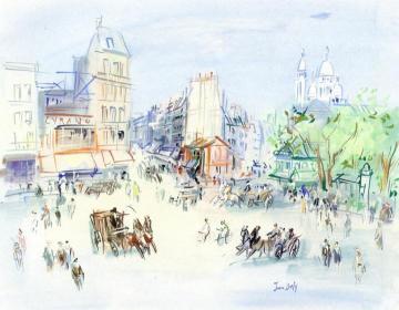 Paris, Place Blanche Artwork by Jean Dufy
