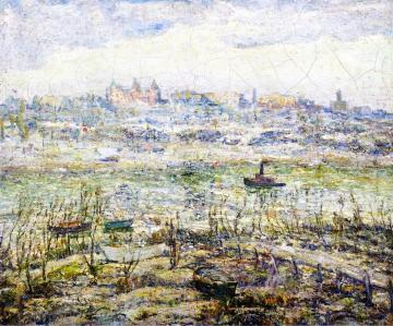 The Harlem River Artwork by Ernest Lawson