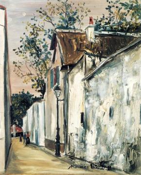 The Home of Henri IV, Rue Saint Vincent, Montmartre Artwork by Maurice Utrillo