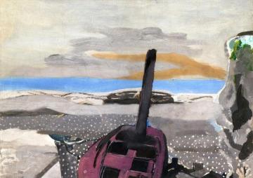 Boat And Cliff Artwork by Georges Braque