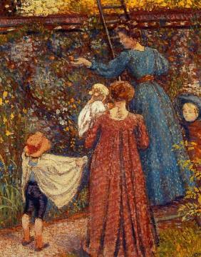 Picking Fruit (no.2) Artwork by Georges Lemmen