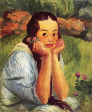 Sally with Clover Artwork by John Sloan