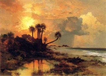Fort George Island Artwork by Thomas Moran
