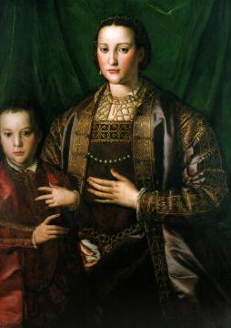 Eleonora di Toledo, Duchess of Florence, with her son Francesco, Artwork by Agnolo Bronzino