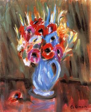 Vase of Anemones Artwork by Charles Camoin