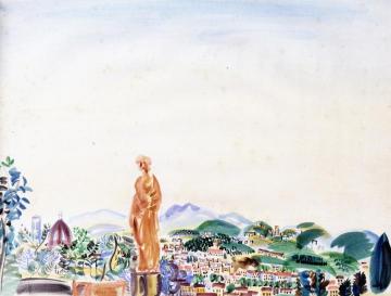 View of Florence from Fiesole Artwork by Raoul Dufy