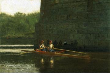 The Oarsmen Artwork by Thomas Eakins