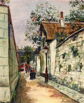 Cottage of Henri IV in Montmartre Artwork by Maurice Utrillo