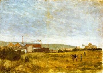 Landscape with Factories Artwork by Paul Gauguin