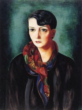 Portrait of Mauricia Coquiot Artwork by Moise Kisling