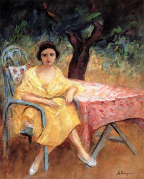 Woman In The Garden Artwork by Henri Lebasque