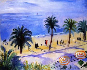 La Croisette Aux Deux Parasols Artwork by Charles Camoin