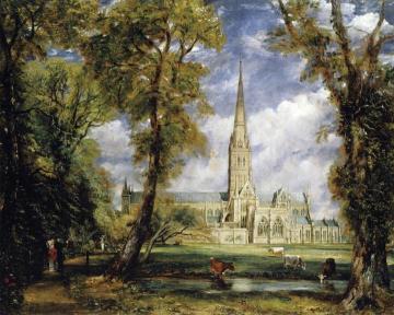 Salisbury Cathedral from the Bishop's Garden Artwork by John Constable