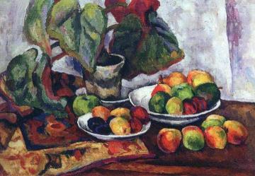 Still Life with Begonia Artwork by Pyotr Konchalovsky