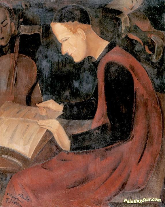 Portrait of Frank Martin Artwork by Alice Bailly