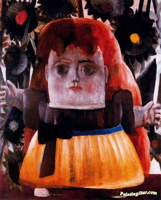 Nina Perdida En Un Jardín Artwork by Fernando Botero