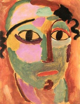 Mystical Head: Astonishment Artwork by Alexej Jawlensky