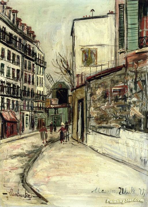 Rue Lepic In Montmartre Artwork by Maurice Utrillo