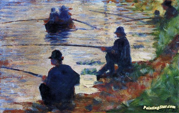 Fishermen Artwork by Georges Seurat