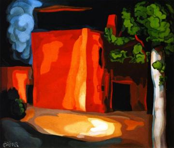 Red House, New Jersey Artwork by Oscar Bluemner