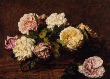 Flowers: Roses Artwork by Henri Fantin-Latour