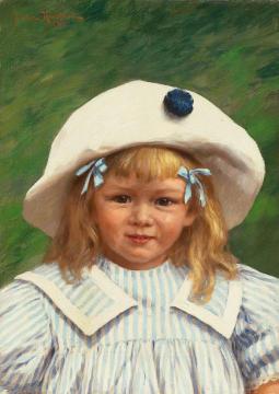 Portrait of Gerty Svanlund Artwork by Johan Krouthén