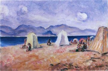 On the Beach Artwork by Henri Lebasque