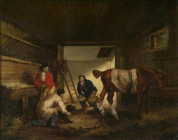 Stable Amusement Artwork by George Morland