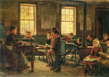 A Country School Artwork by Edward Lamson Henry
