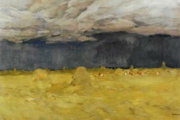 Haystacking Artwork by Isaac Ilich Levitan