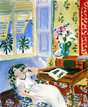 Interior In Nice, A Siesta Artwork by Henri Matisse