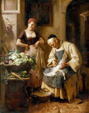 The Goose Plucker Artwork by Ernst Nowak