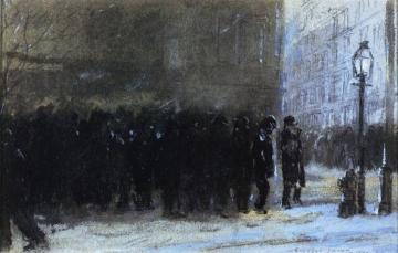 Fleishman's Bread Line Artwork by Everett Shinn