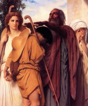 Tobias Receives His Father's Blessing Artwork by William Adolphe Bouguereau