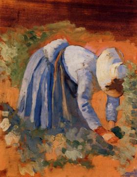 Study for 'The Grape Pickers' Artwork by Henri Edmond Cross