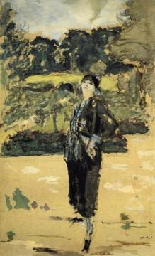 Black Dress Artwork by Edouard Vuillard