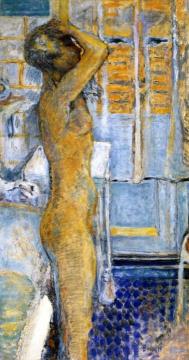 Grey Nude in Profile Artwork by Pierre Bonnard