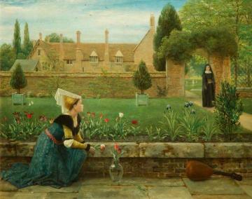 The Convent Garden Artwork by George Dunlop Leslie