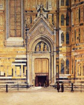 The South Door of the Duomo Artwork by Henry Roderick Newman