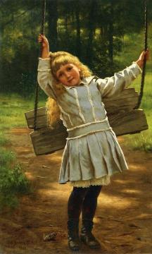 The Swing Artwork by John George Brown