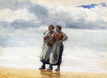 Daughters of the Sea Artwork by Winslow Homer