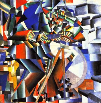 The Knifegrinder Artwork by Kasimir Malevich