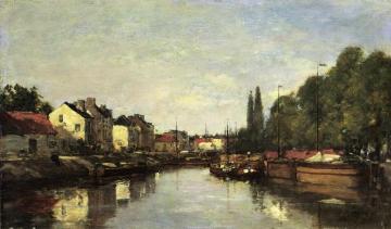 Brussels, the Louvain Canal Artwork by Eugène-Louis Boudin