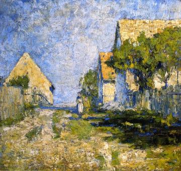 Sunny Houses Artwork by Christian Rohlfs