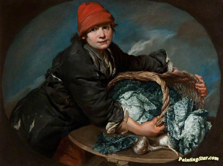 Boy with Vegetables Artwork by Giacomo Ceruti