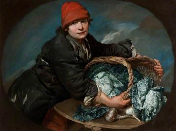 Boy with Vegetables Artwork by Giacomo Ceruti