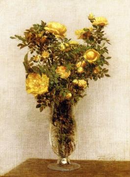 Roses Artwork by Henri Fantin-Latour