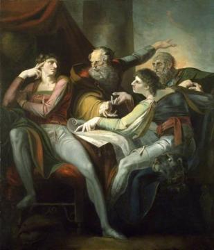 Dispute between Hotspur, Glendower, Mortimer and Worcester Artwork by Henry Fuseli