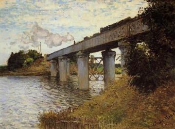 The Railway Bridge at Argenteuil Artwork by Claude Oscar Monet